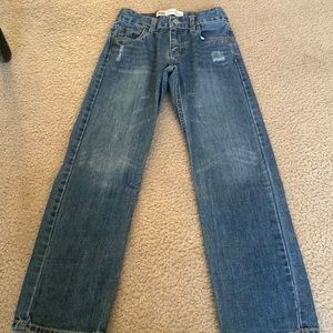Levi midwash light distress boys jeans